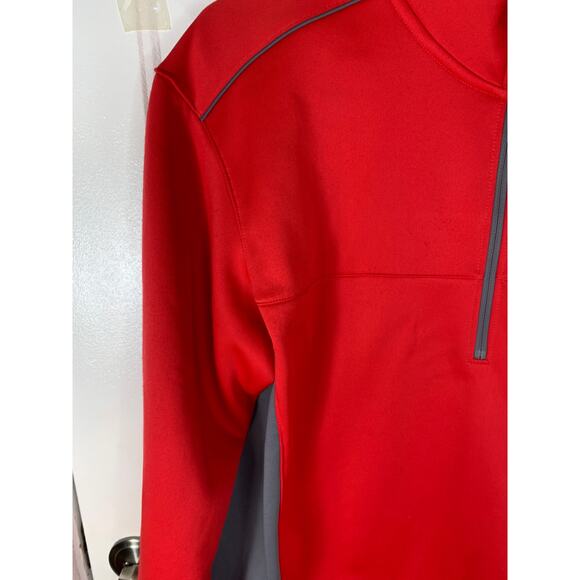 Nike Golf Tour Performance Therma-Fit 1/2 Zip Jacket Red Gray Men’s Medium - Picture 3 of 7